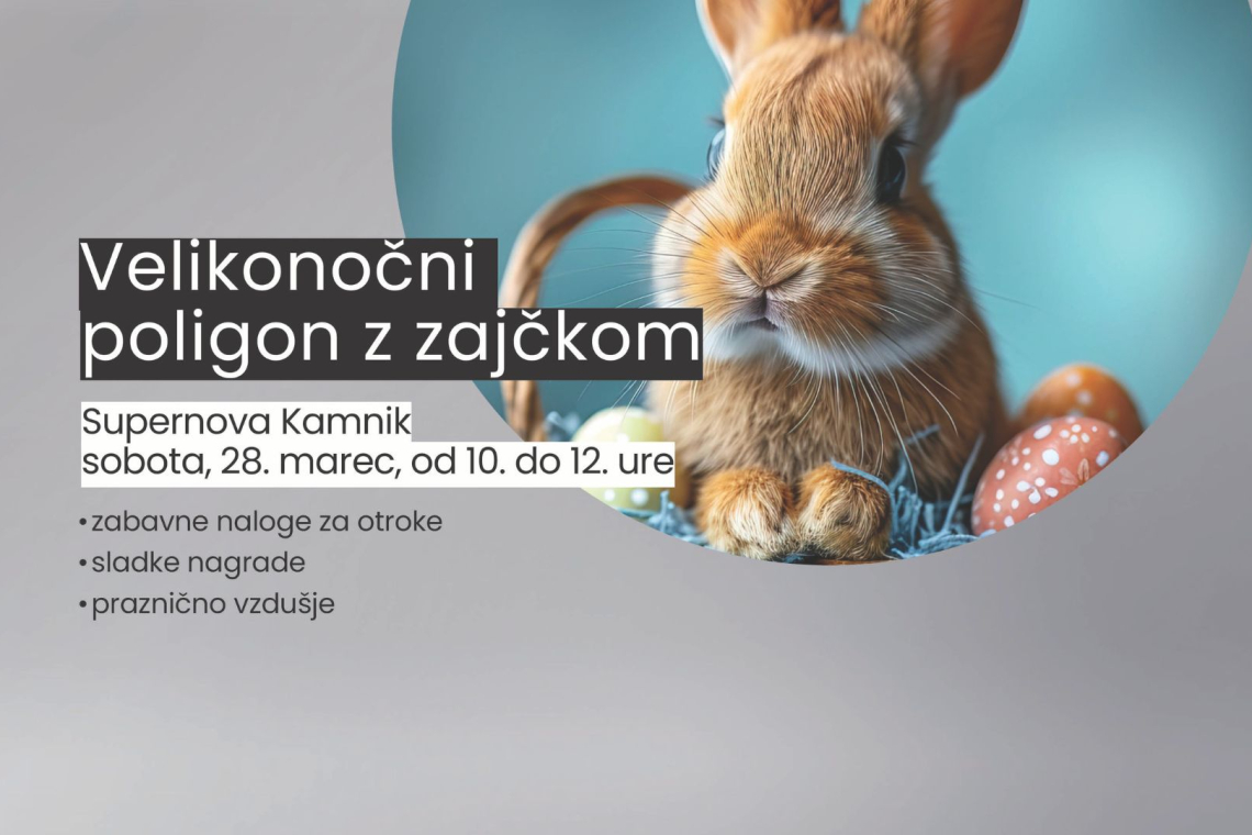 Velikonočni poligon za otroke tudi v Kamniku